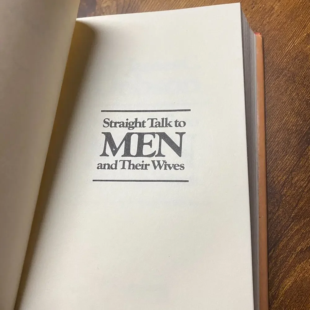 Straight Talk to Men and Their Wives by James C. Dobson (1980, Hardcover)